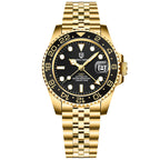 Pagani design novo PD-1662 relógio mecânico masculino superior vidro de safira gmt relógio 100m à prova dwaterproof água relógio mecânico automático masculino