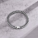 Vnox-Pulseiras de Corrente Cubana para Homens e Mulheres, Aço Inoxidável Sólido, Pulseira Curb Link, Jóias, 6mm, 8mm, 10mm, 12mm
