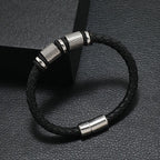 Novo em homens pulseira de couro genuíno romance atrract magentic braclet homme punk jóias acessórios pulseira cabo brazalete presente