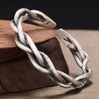 Vintage goth dragão cabeça aberta pulseira viking pulseira para homens mulheres pulseira manguito pulseiras casal jóias novos presentes de aniversário