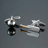 Abotoaduras de camisa francesa masculina Material de Cobre, Esportes, Hóquei no Gelo, Moda, Roupas De Casamento, Acessórios, Atacado