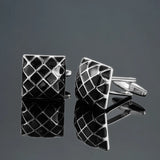 Camisa francesa Abotoaduras Material De Cobre, Malha Esmaltada Preta, Moda Masculina, Acessórios de Vestuário, Atacado