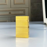 Mechero retro con som brilhante, carcasa de latón, enc endedor ein prueba de vento, regalo para hombre, novo