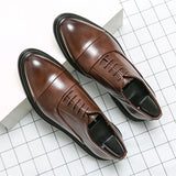Homens sapatos de couro genuíno moda confortável diário negócios casual formal rendas masculino vestido calçados chaussure homme