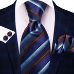 Hi-tie moda 8.5cm preto cinza floral masculino elegante gravata lenço abotoaduras conjunto acessórios de festa de casamento presente para homem gravat