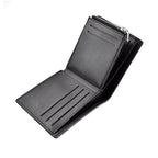 Carteira curta masculina de alta qualidade titular do cartão de crédito negócios casual multi-função zíper moeda bolso moeda carteira