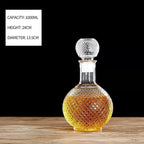 Dispensador de decantador quadrado de alta qualidade, 800-1000ml, garrafa de vidro de cristal, vinho com tampa de parafuso, aerador, espelho, jarro, presente, decoração de bar