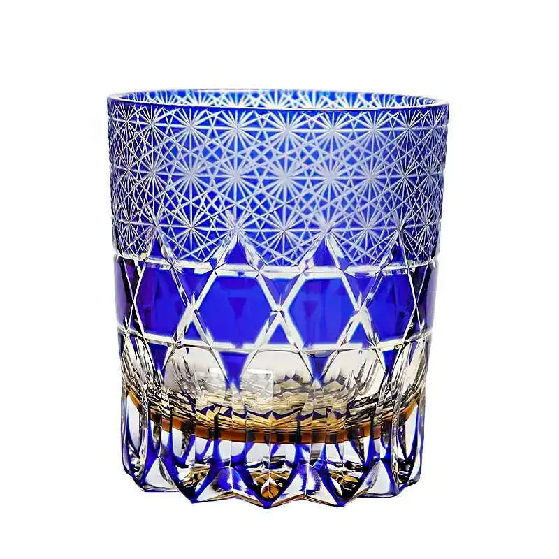 Copo de vinho de fluorite com cristais coloridos de alta qualidade, nível de coleção, corte à mão, copo de licor de uísque, caneca de água para restaurante chique, caixa de presente