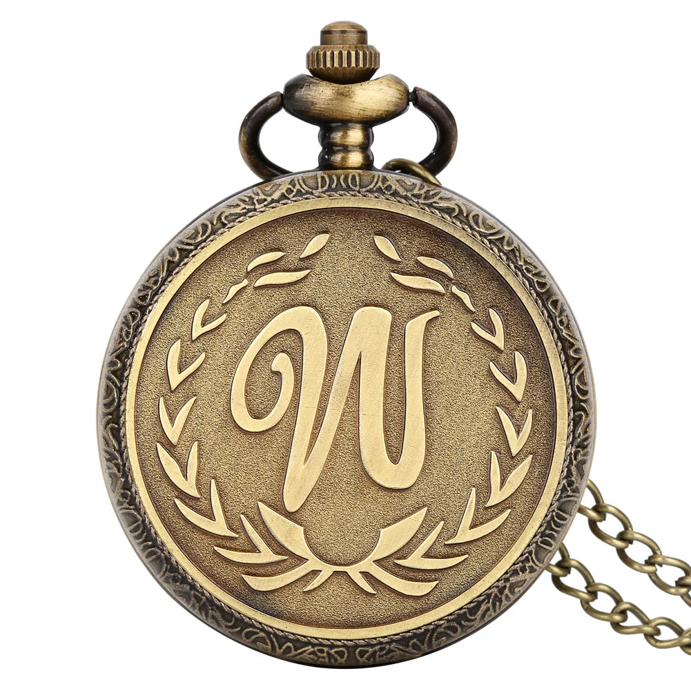 Vintage bronze chinês retro tai chi fofoca banish mau sorte relógio de bolso de quartzo colar pingente melhor amigo amizade jóias