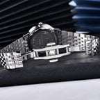 Pagani design novo relógio masculino semana exibição de aço inoxidável relógio de quartzo masculino 100m à prova dwaterproof água grande caixa de presente embalagem requintada