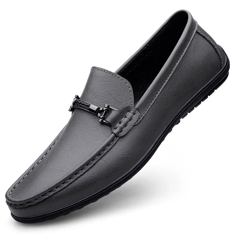 Mocassins Masculinos de Couro Genuíno - Elegância Atemporal