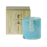 Copos de vidro de vidro de vidro de cristal do mar das nuvens copo de uísque colorido esmalte uísque tumbler licor vodka shot com caixa de presente de madeira