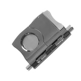 Cortador de charutos portátil com corte em v, perfuradores duplos, tesoura de aço inoxidável, acessórios para fumar, presente masculino