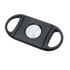 Cortador de charuto preto, aço inoxidável, afiado, cortador de charuto manual, acessórios para festa de casamento, lembrança, presentes