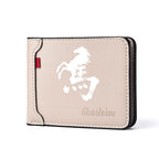 Carteira masculina ultrafina multifuncional casual de couro PU design personalizado elegante