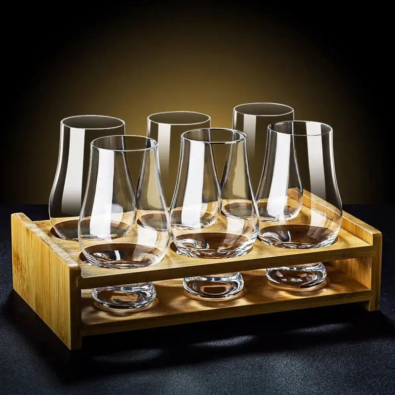 Copo de cristal, copo de aromaterapia, uísque, copo de vinho de barriga grande, conhaque de tulipa, para uso pessoal ou copo de vidro de presente