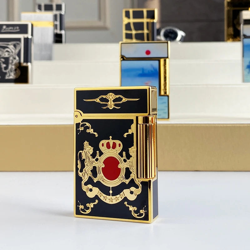 Encendedor de Gas Vintage para Homens e Mulheres, Carcasa de Cigar de Viento, Alta Qualidade, Novo