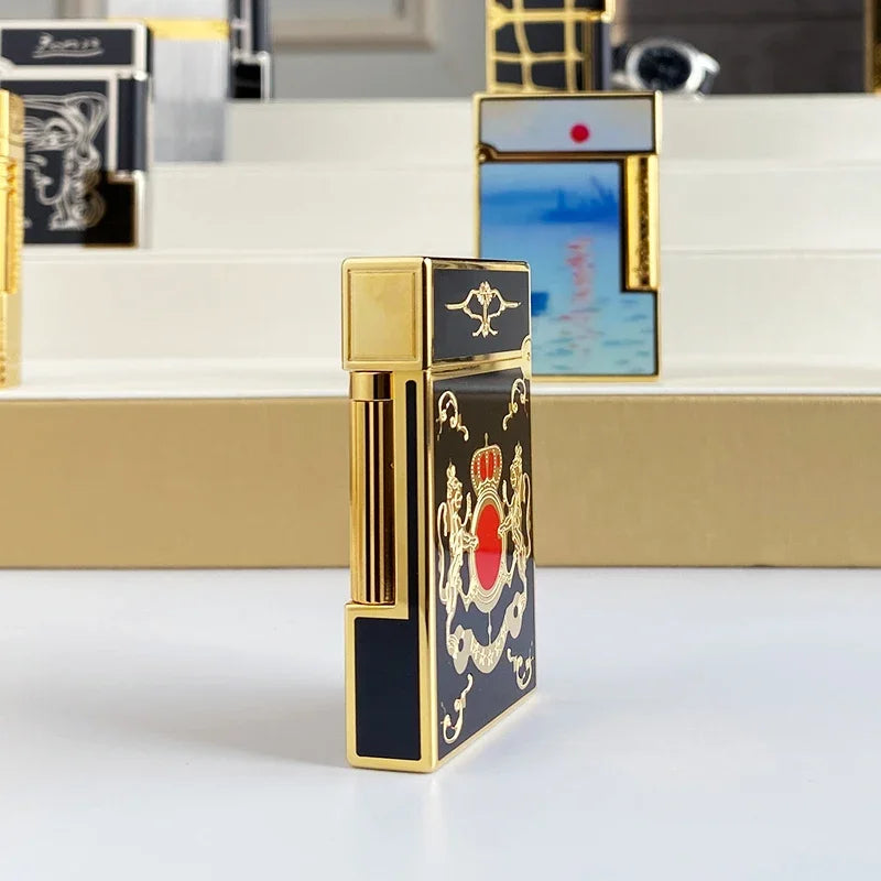 Encendedor de Gas Vintage para Homens e Mulheres, Carcasa de Cigar de Viento, Alta Qualidade, Novo