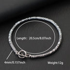 Único irregular 4mm pequena hematita pedra pulseira para homens vintage ouro prata cor semente contas braslet cura jóias pulseria