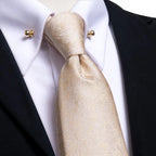 Oi-Tie-gravata azul teal masculina, gravata de alta qualidade, pino de gola dourada, conjunto de abotoaduras sólidas, luxo, novo