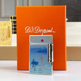 Isqueiro a gás vintage de alta qualidade para homens e mulheres, caixa de cigarro à prova de vento, nova condição