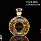 Dispensador de decantador quadrado de alta qualidade, 800-1000ml, garrafa de vidro de cristal, vinho com tampa de parafuso, aerador, espelho, jarro, presente, decoração de bar