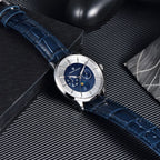 Pagani Design Novo 40mm Fase da Lua Multifuncional Relógio Masculino 100m À Prova D 'Água Vidro Safira Relógio de Quartzo Masculino