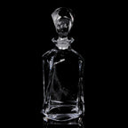 Decantador de uísque de vidro de cristal, sem chumbo, luxuoso, de alta qualidade, para licor ou scotch, vinho Bourbon