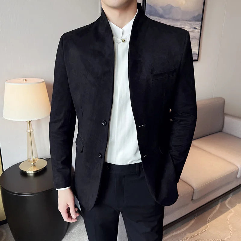 Blazer Masculino Casual Slim Fit - Elegância e Conforto para 2025