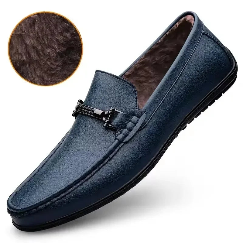 Mocassins Masculinos de Couro Genuíno - Elegância Atemporal