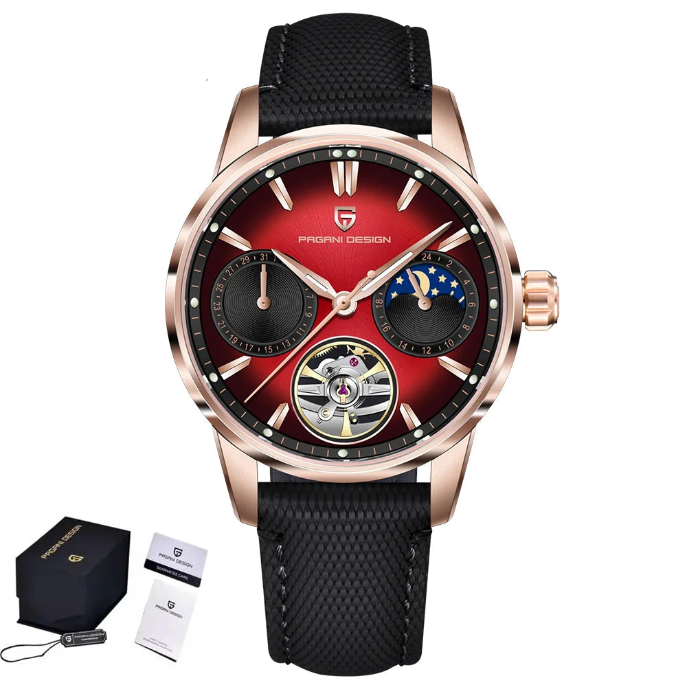 2025 pagani design novo 41mm relógio masculino marca de luxo relógio mecânico automático aço inoxidável 100m à prova dwaterproof água relógio masculino
