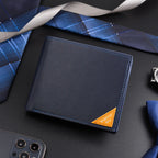 Carteira de couro com zíper PU para homens, bolso luxuoso, alta qualidade, novo