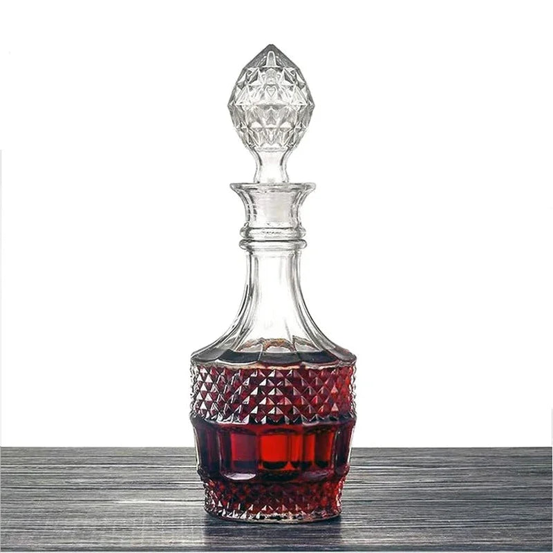 Decantador de licor, garrafa de vidro com rolha hermética, decantador wiskey vodka bourbon para presente, casa, bar, decoração de festa