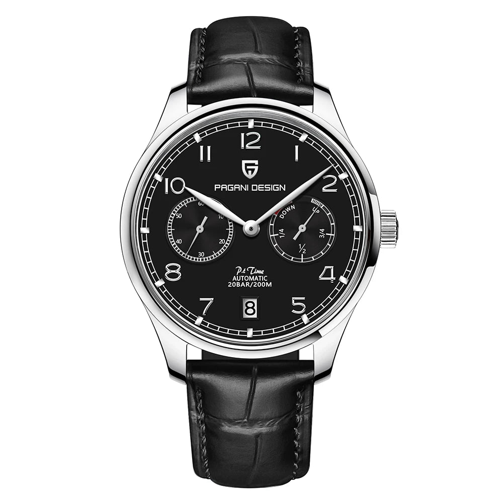 Pagani design relógio de mergulho automático masculino 200m à prova dwaterproof água marca superior safira aço inoxidável relógio mecânico-1712 relógio de quartzo