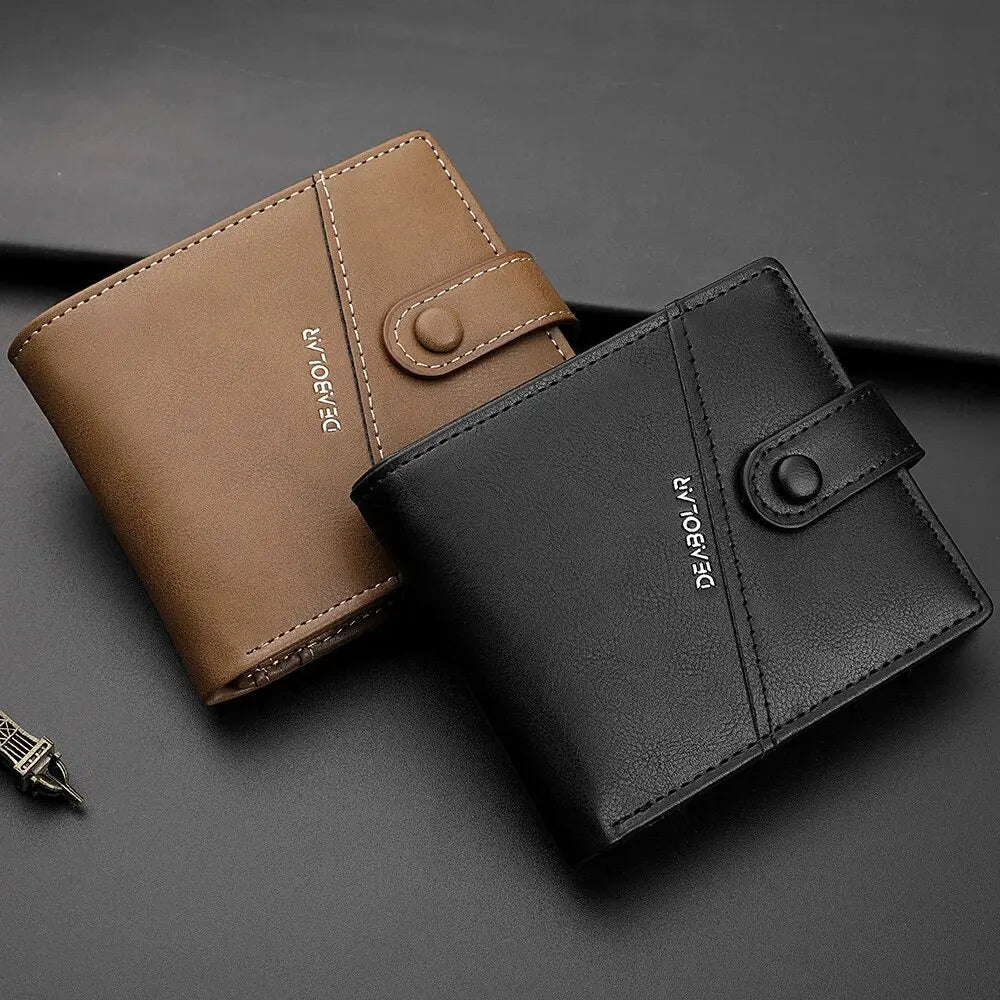 Carteira masculina titular do cartão de visita caso carteira curta de couro do plutônio saco de dinheiro de alta qualidade carteira de cartão de crédito masculino