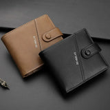 Carteira masculina titular do cartão de visita caso carteira curta de couro do plutônio saco de dinheiro de alta qualidade carteira de cartão de crédito masculino