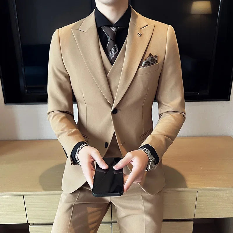 Terno Masculino Trespassado Duplo - Elegância Intemporal