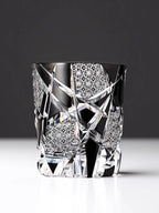 Escultura fina legal preto piscando relâmpago edo kiriko cristal ware copo de vinho qualidade superior copo de uísque cerveja caneca de água presentes do pai