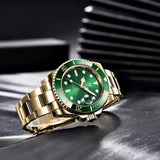 Pagani design 40mm relógio mecânico masculino safira aço inoxidável caixa de ouro à prova dwaterproof água relógio de negócios masculino relogio masculino