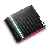 Carteira curta masculina de fibra de carbono preta couro pu carteira minimalista personalidade masculina titular do cartão de crédito carteira masculina