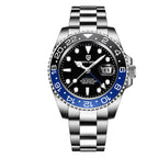 Pagani design 40mm nh34 relógio mecânico totalmente automático masculino luxo vidro safira 40mm cerâmica gmt relógio 100m à prova dwaterproof água