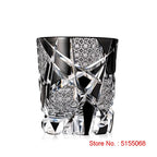 Escultura fina legal preto piscando relâmpago edo kiriko cristal ware copo de vinho qualidade superior copo de uísque cerveja caneca de água presentes do pai