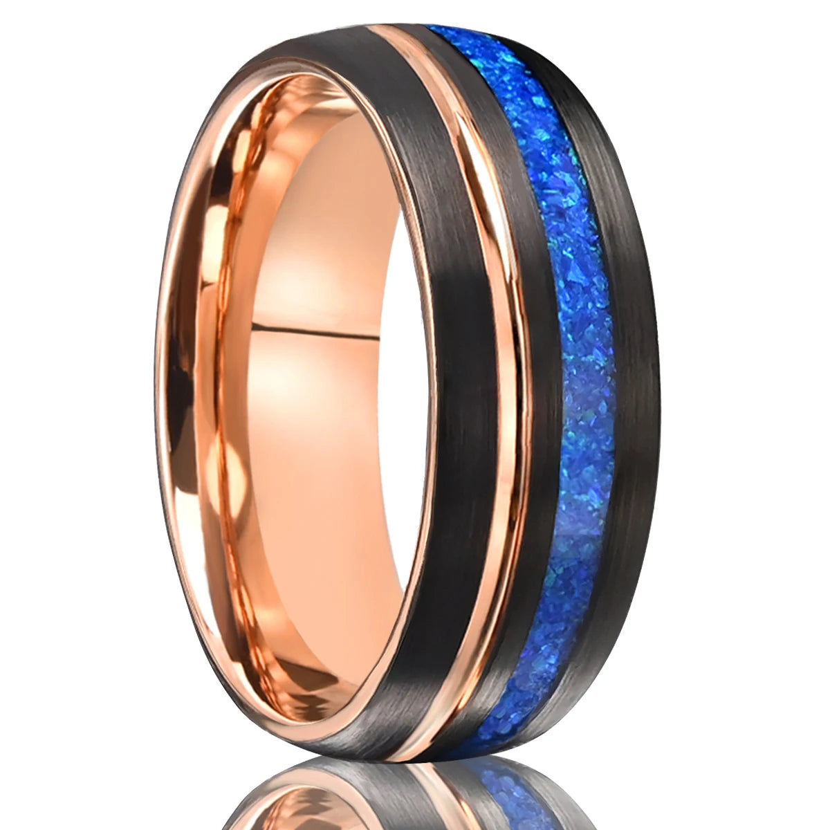 Anéis de casamento de tungstênio para homem anillos anillo hombre opala jóias de luxo casais anel bague bijoux y2k acessórios bague homme