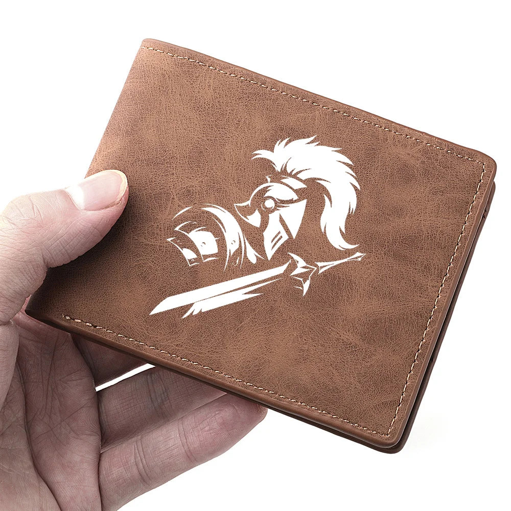 Carteira curta masculina de couro PU vintage fino porta cartão de crédito carteira compacta preta