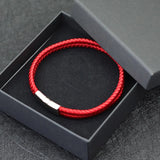 Noter masculino corda pulseira unfading aço inoxidável magentic braclet acampamento masculino acessórios pulsera tela melhor presente para namorado