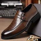 Sapatos masculinos casuais de couro, de alta qualidade, clássico, estilo italiano, negócios, casamento, data, sapatos formais, sola confortável, mocassins de cano baixo