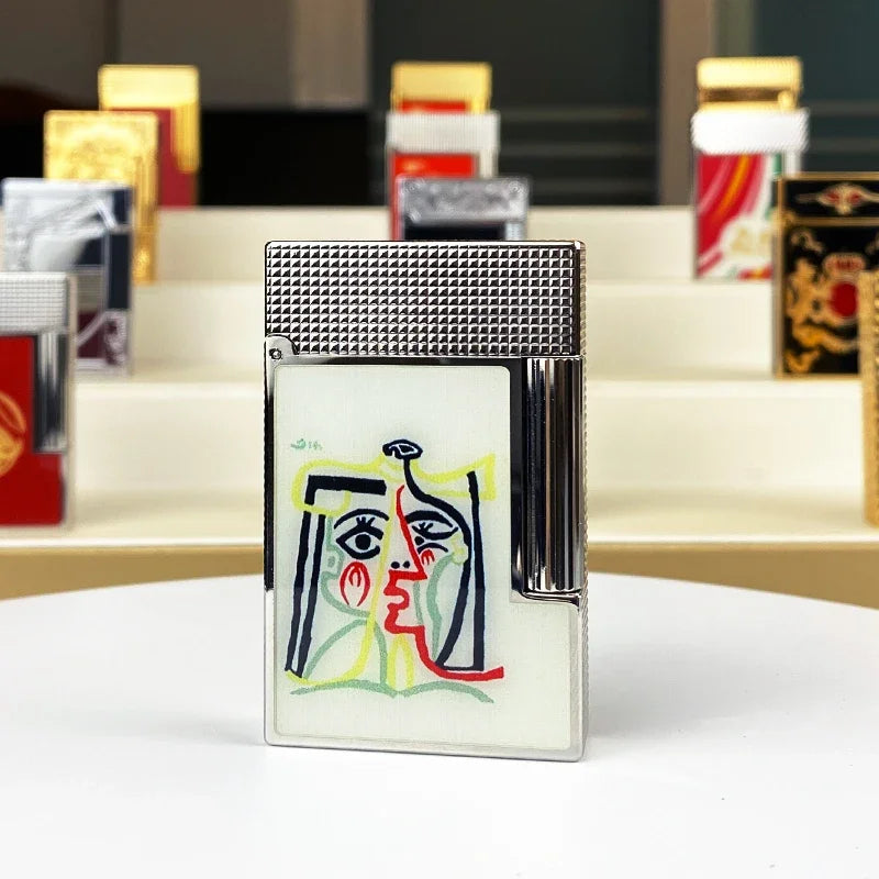 Encendedor de Gas Vintage para Homens e Mulheres, Carcasa de Cigar de Viento, Alta Qualidade, Novo