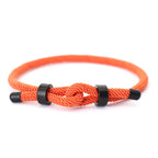 Pulseira ajustável corda vermelha para homens, fecho de aço inoxidável, braclet de ciclismo ao ar livre, grau A, corda de 4mm, presente para ele