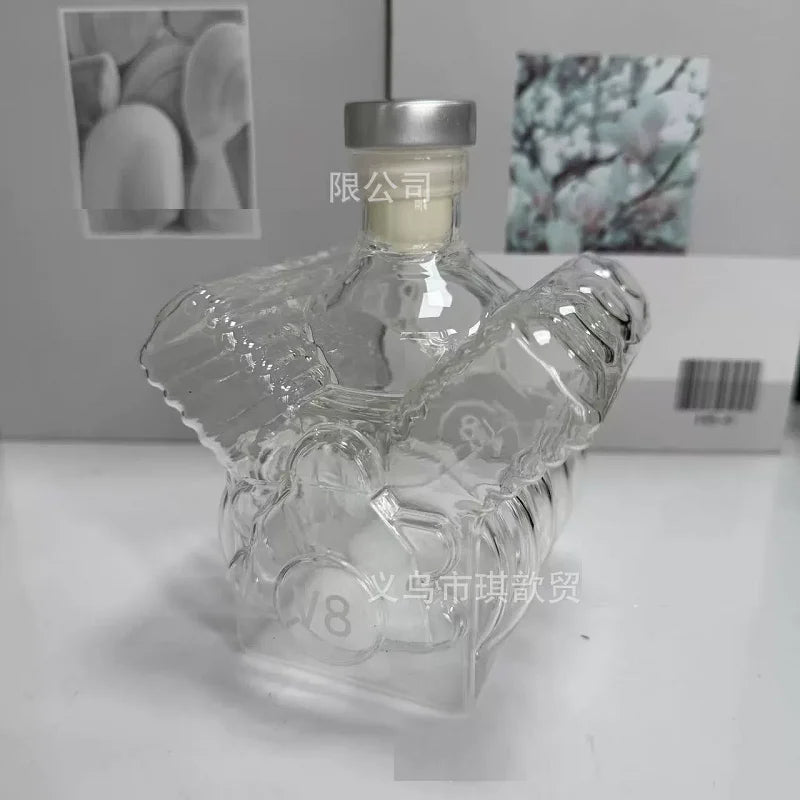 Decantador de uísque v8 motores forma decantador de álcool garrafa decoração de vinho acessórios de barra para tequila bourbon