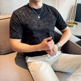 Tie dye gradiente design em torno do pescoço t-shirt, alta qualidade, vintage, elástico, slim fit, gola redonda, manga curta, festa t